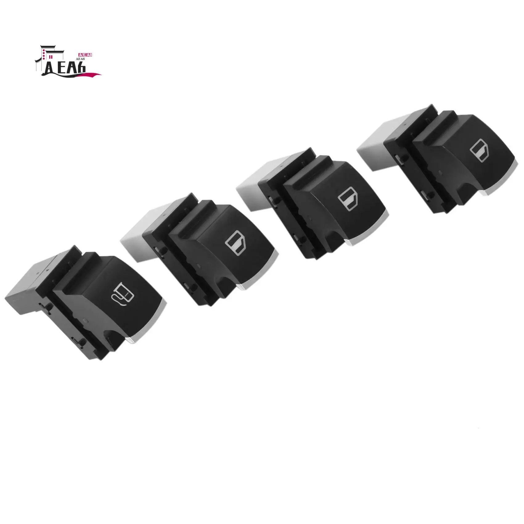 

AEA6-7Pc Window Headlight Fuel Gas Switch Set For Golf Mk 5 6 Jetta For Passat Tiguan