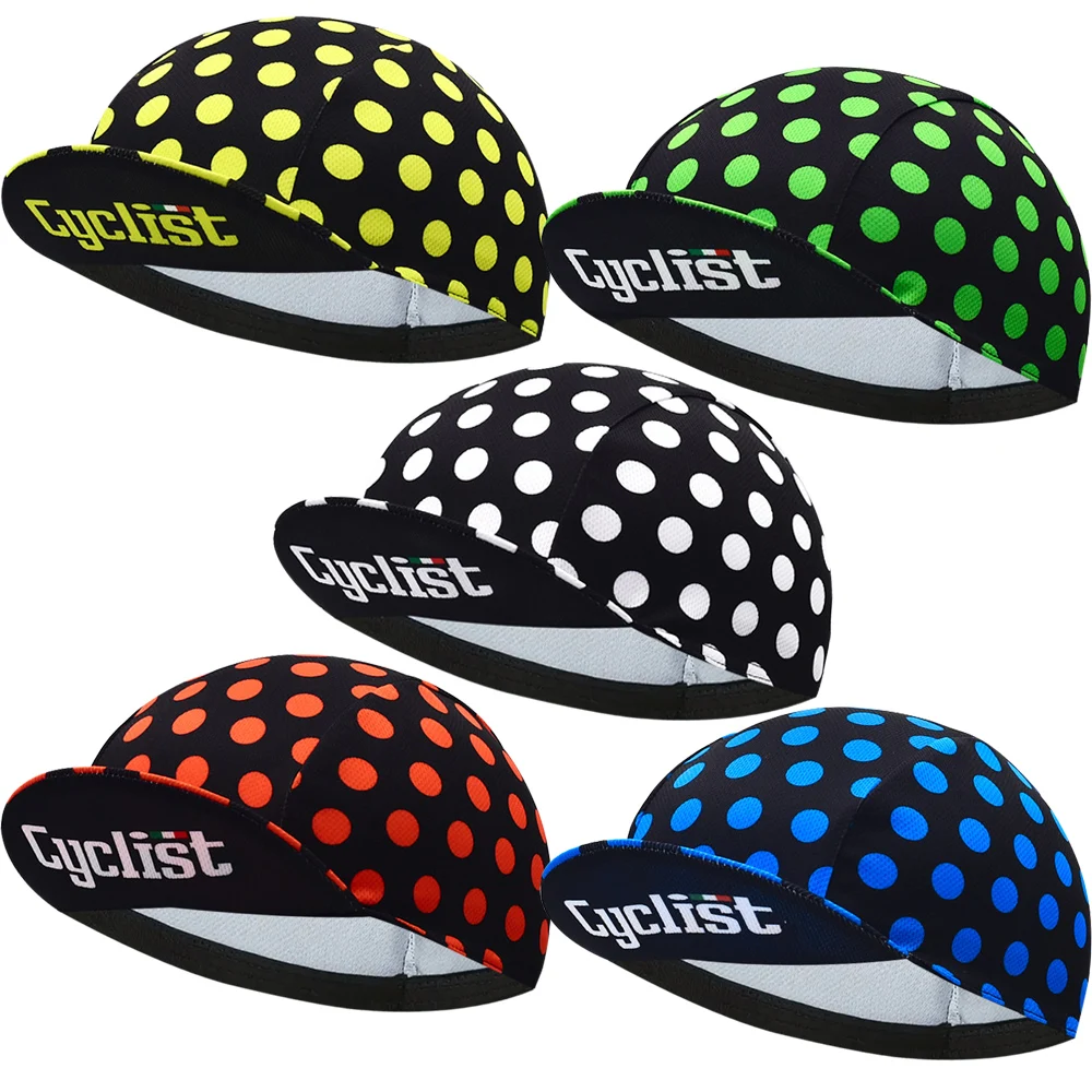 Classic Italy Dots Cycling Caps Summer Racing Bicycle Hats