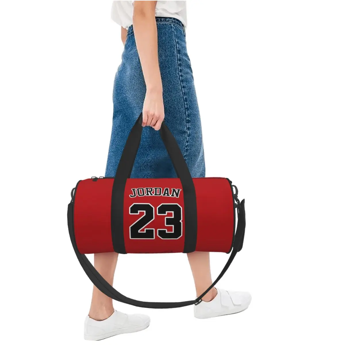 Bolsas deportivas de baloncesto con números rojos, bolsa de gimnasio de entrenamiento, accesorios de gimnasio, bolsos bonitos, bolsa de Fitness