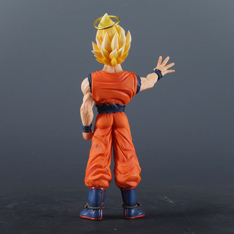 24,5 cm Dragon Ball Goku Super Saiyajin 2 stehende Position Anime Figur Modell Gk Statue Sammlung Ornament Spielzeug Schreibtisch Dekoration