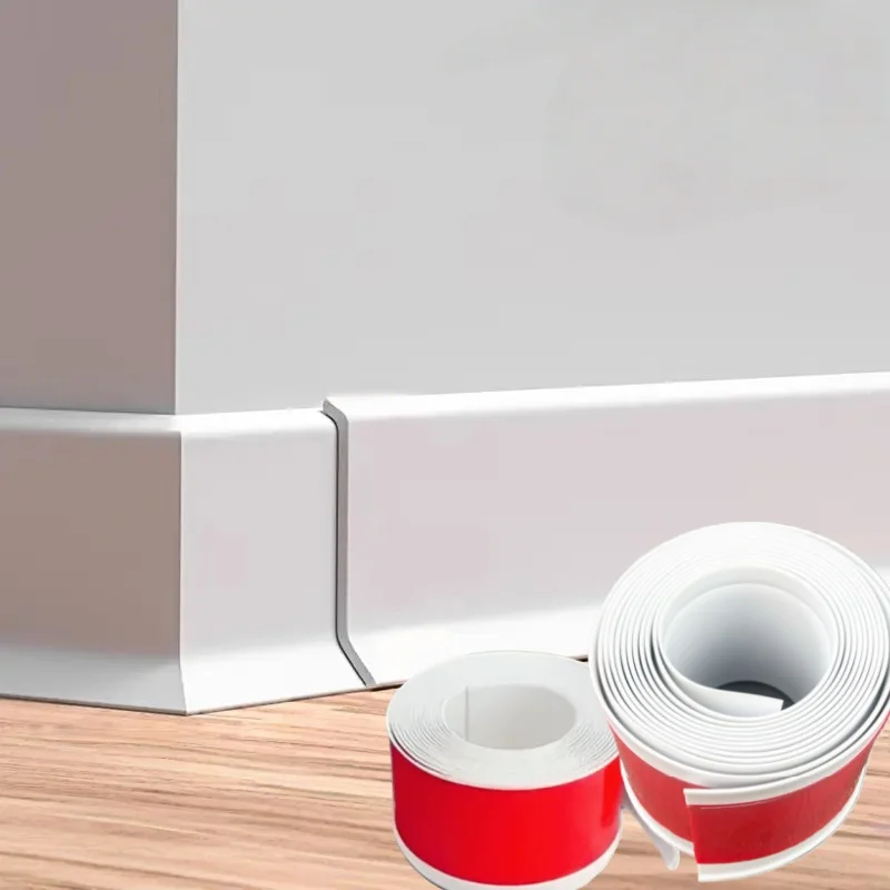 Zócalo Flexible de 1m/78,74 pulgadas de ancho hecho de línea de Kickboard de PVC suave, línea de rodapié de suelo de plástico, decorativo autoadhesivo, 1 ud.