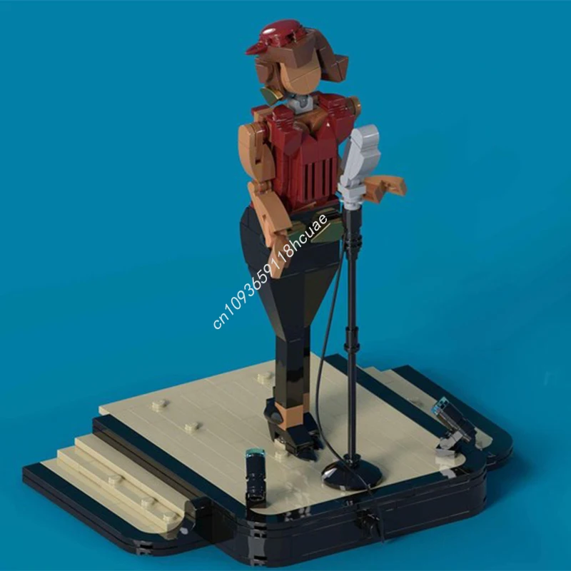 

336 шт. MOC Jazz Singer строительные блоки Рождественский подарок образовательный проект идеально подходит для занятий в классе STEM конструкционный подарок