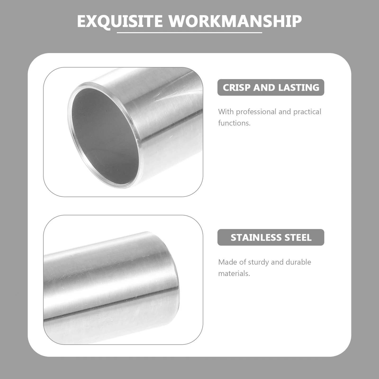 

2Pcs Practical Guitar Slider Sturdy Durable Slide Bars Clear Tone Bar Professional Guitar Accessory Supply Finger Slide