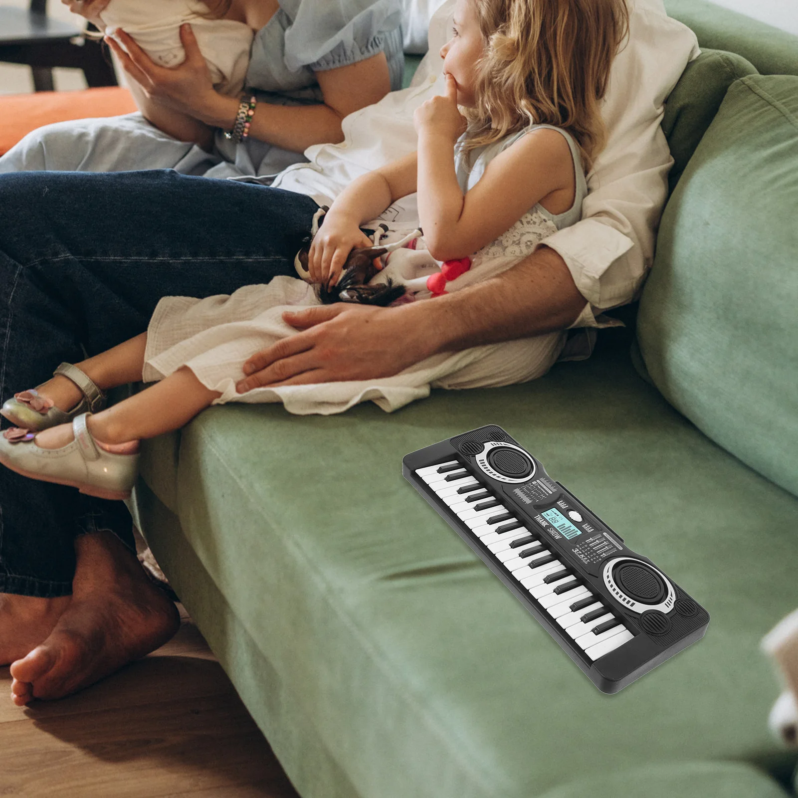 

1Pcs Electronic Piano Kids 37keys Portable Educational Music Keyboard for Toddlers Children's Hand Eye Coordination