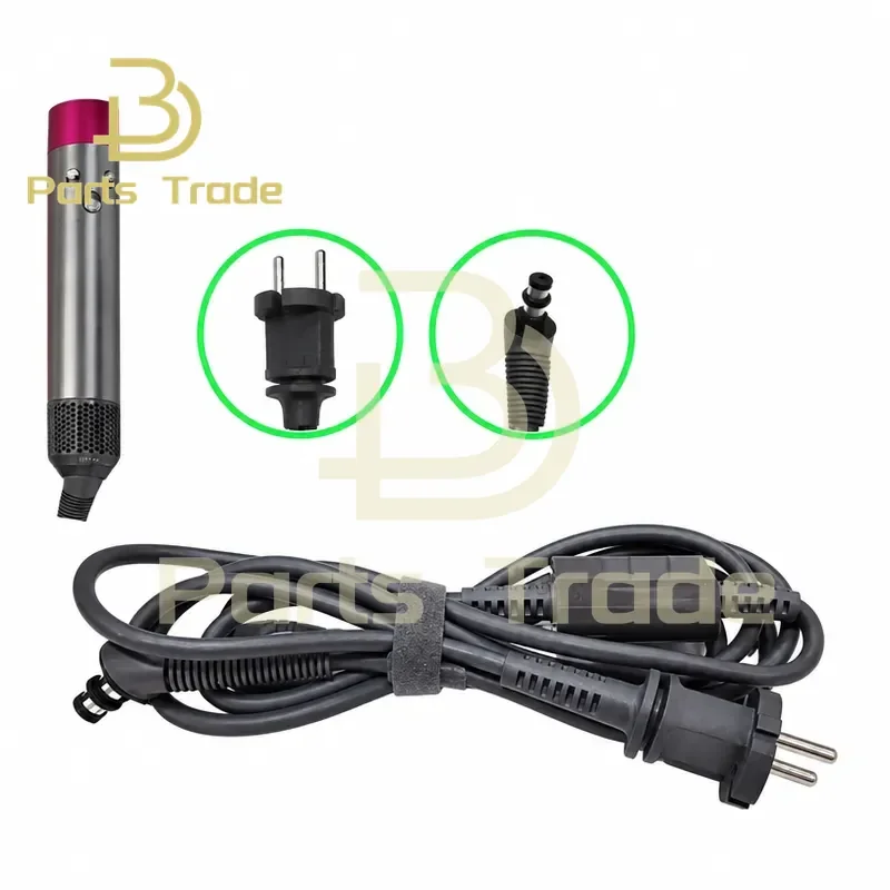 For Dyson Curly Hair Stick HS01/05 Euro Plug Curling Iron Power Cable Accessories 220V EU Power Cord Replacement