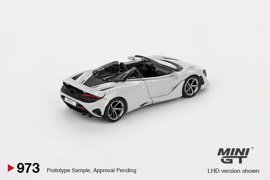 MINIGT 1:64 McLaren 750S Spider Cirrus Grijs MGT00973-CH Auto Legering Speelgoed Motorvoertuig Diecast Metalen Model voor Kinderen