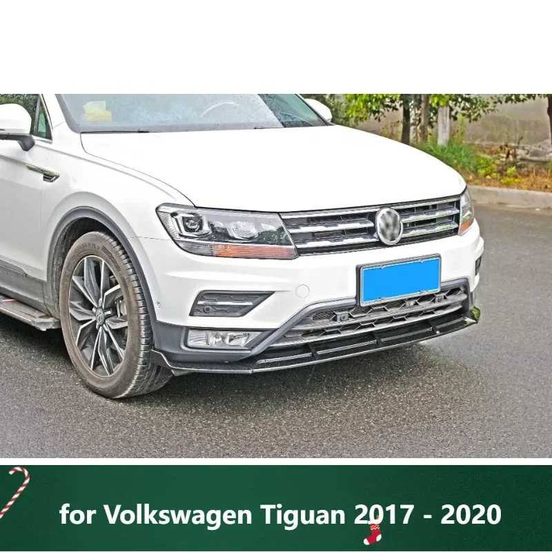 

New！ Front Splitter for Volkswagen Tiguan 2017 - 2020 Bumper Spoiler Lip Diffuser Skirt Body Kit Decorative Strip