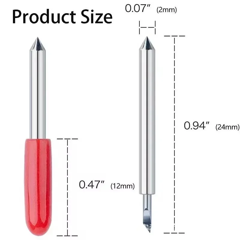 20pcs 30/45/60 Degrees Replacement Blades Roland Cricut Plotter Knife Cutter Blades Milling Carving Tools For Cutting Plotter