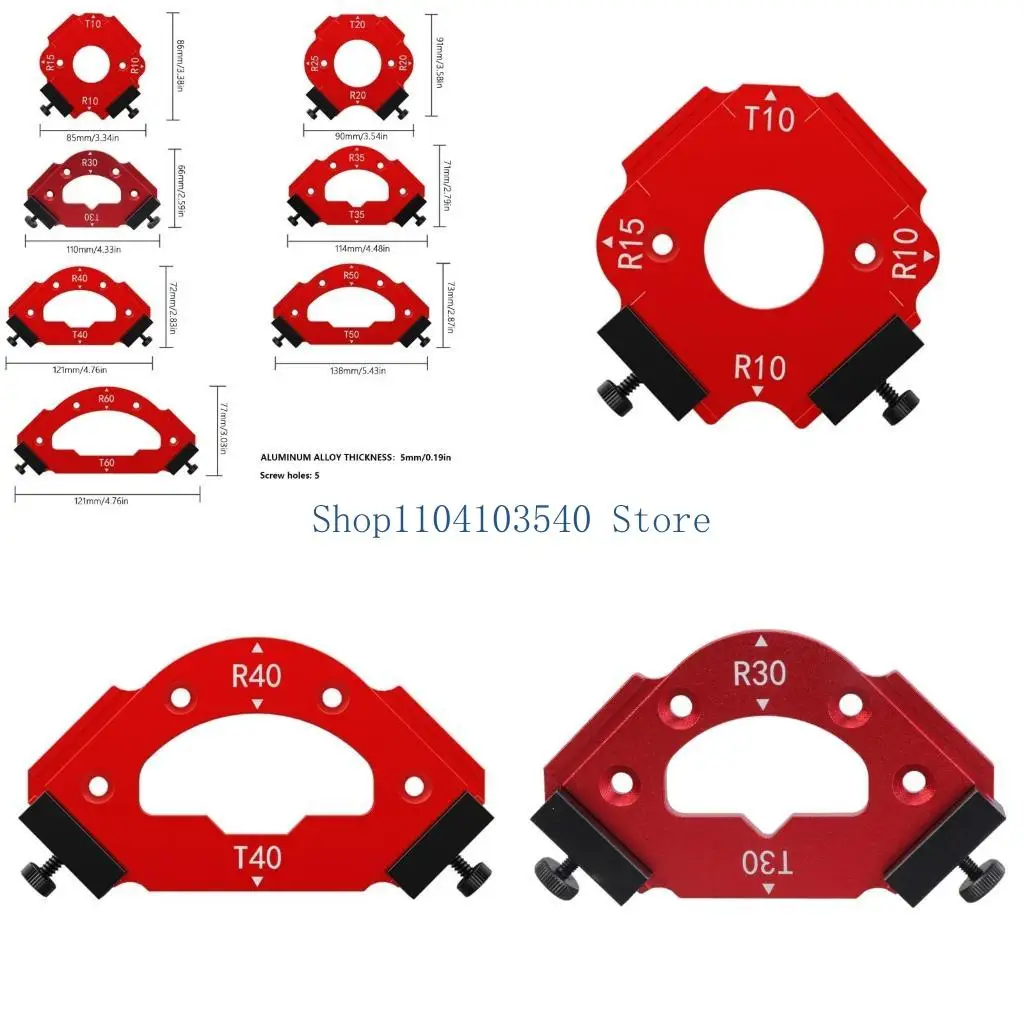 

02DC Деревообрабатывающие шаблоны с круглым углом и радиусом, дуги, вспомогательные инструменты для резки, шаблоны, алюминиевые