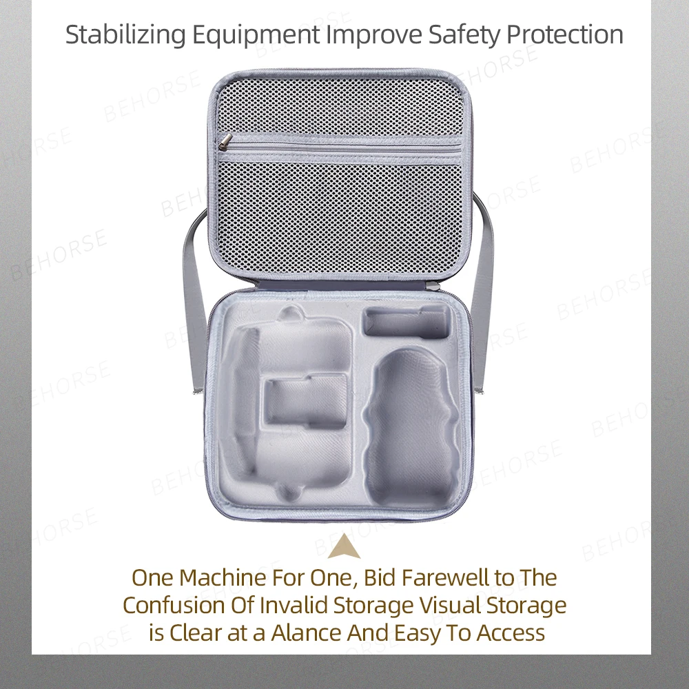 Borsa portaoggetti portatile Mini 4 Pro RC 2/RC N2 Custodia da trasporto Borsa a tracolla rigida in PU per accessori drone DJI Mini 4