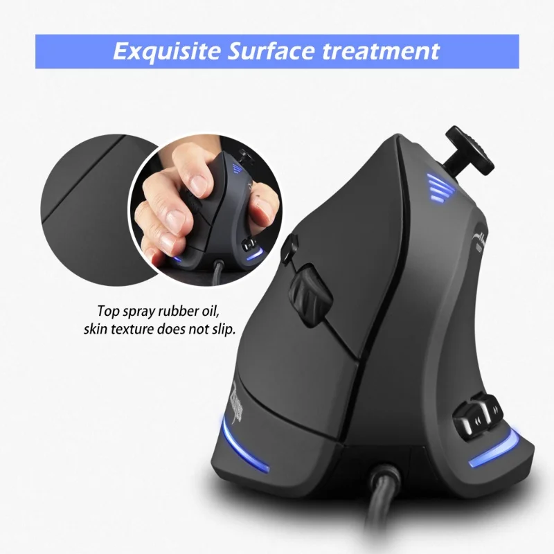 C-18 Upright Mouse Wired 11-Button Large Foot Pad Configuration Comfortable Feel Rgb Grip Custom Macro Programming Gaming Mouse