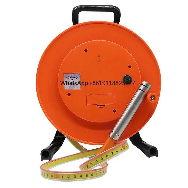 

50/100/200/500m Portable Submersible Deep Well Water Level Meter With Steel Ruler