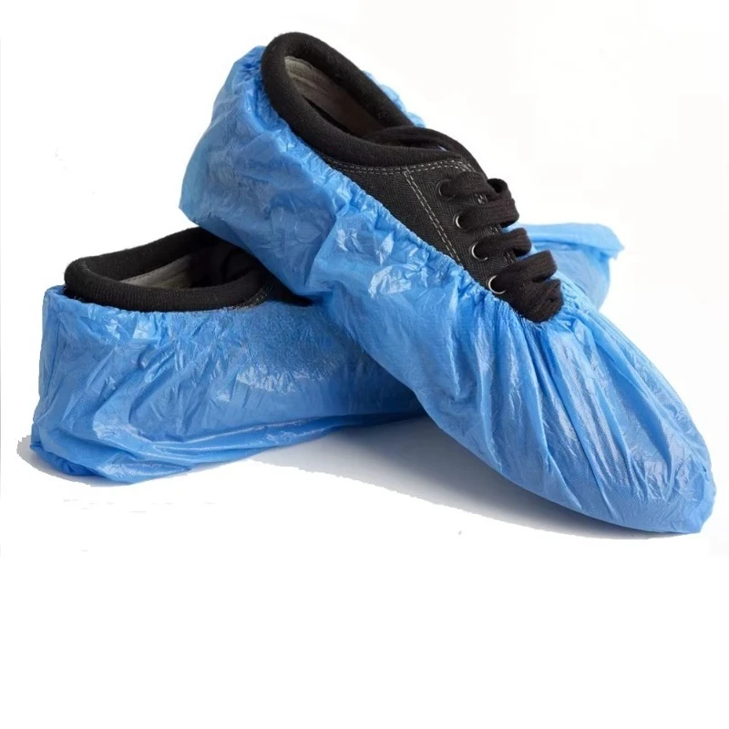 Customized Fully Automatic Disposable PE Plastic Shoe Cover Making Machine With Ultrasonic Or Without Ultrasonic Good Quality
