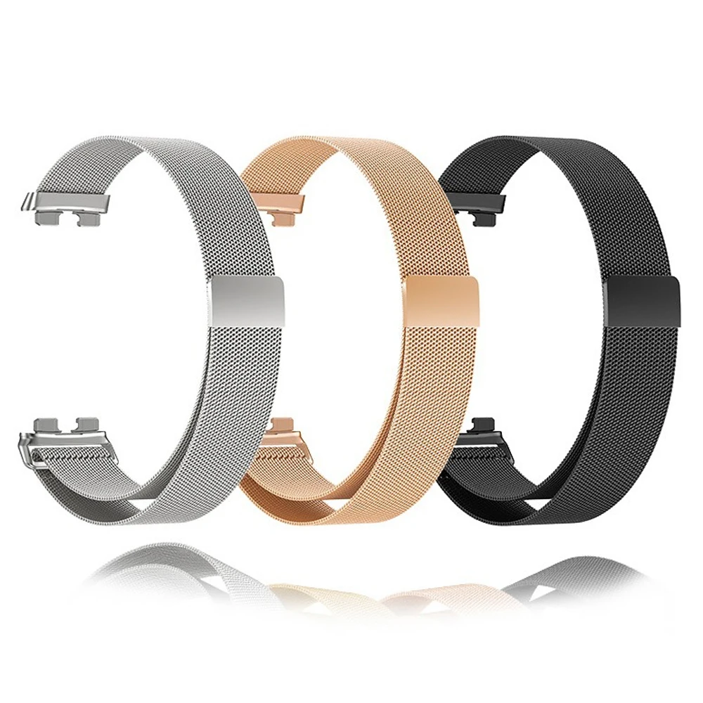 

Stainless Steel Strap For Huawei Band 8 accessories Magnetic Wristband Metal Mlianese Loop Bracelet correa Huawei Band 8 strap