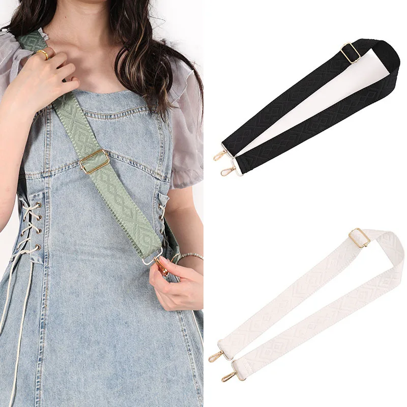 Wide Shoulder Strap Solid Color Adjustable Backpack Replacement Strap Accessories Shoulder Bag Strap Matching Bag Accessories