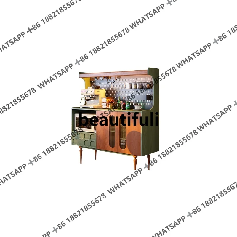 

Французский ретро обеденный боковой шкаф из цельного дерева для хранения, антикварный боковой шкаф для хранения чая в гостиной и дома