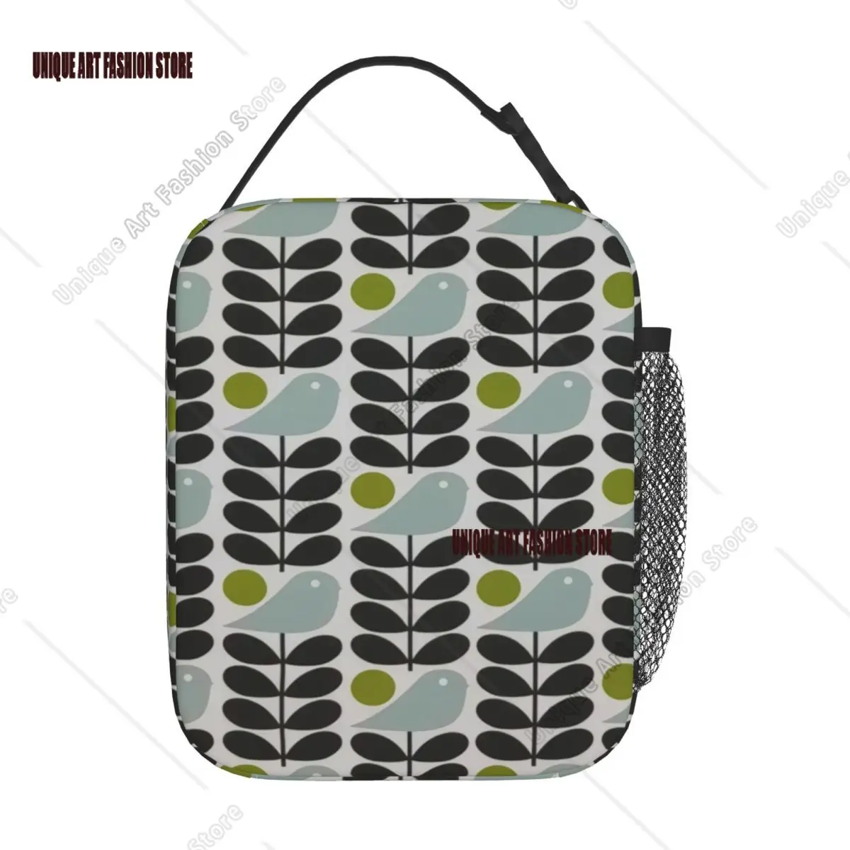 Orla Kiely Scandinavian Multi-Stemmed Birds Flower Insulated Lunch Bag Waterproof Thermal Cooler Bento Box Office Work School