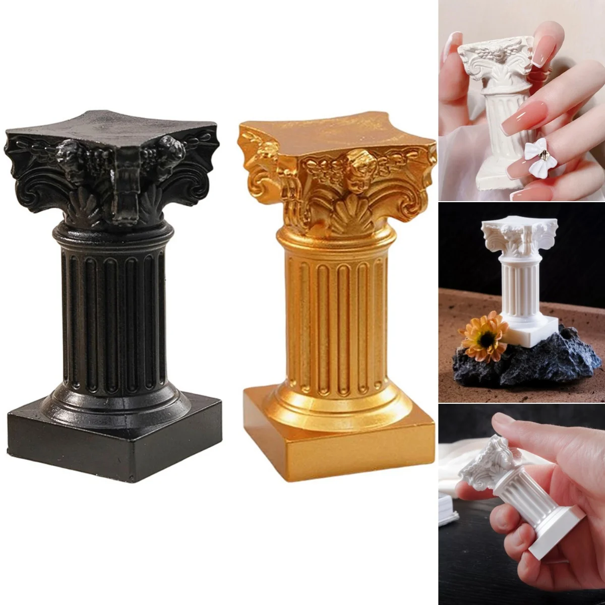 1 stücke Römische Säule Statue Nordic Stil Kerzenhalter Fotografie Prop Wohnkultur Desktop Skulptur Kunst Stück