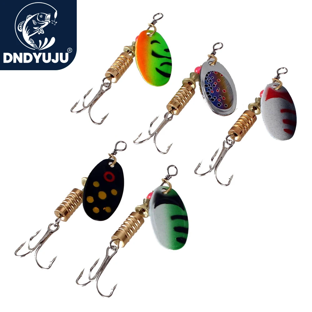 

DNDYUJU 5pcs 3.5g/5.5g Metal Bait Fishing Lures Wobblers Crankbaits Metal Jig Sequin Spinner acSpoon Trout For Fishing Lure
