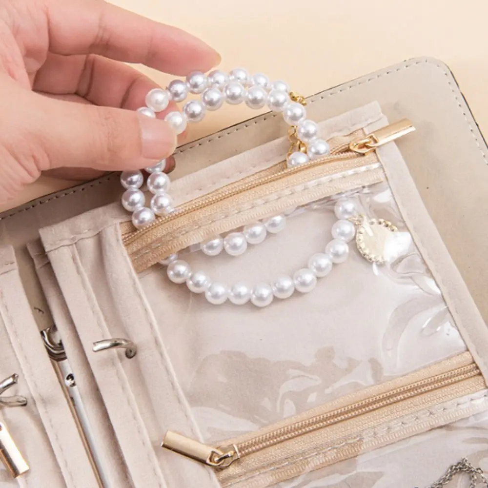 

Waterproof Jewelry Storage Book Partition Portable Jewelry Packaging Brochure Detachable Loose Leaf Necklace Binder Display Box