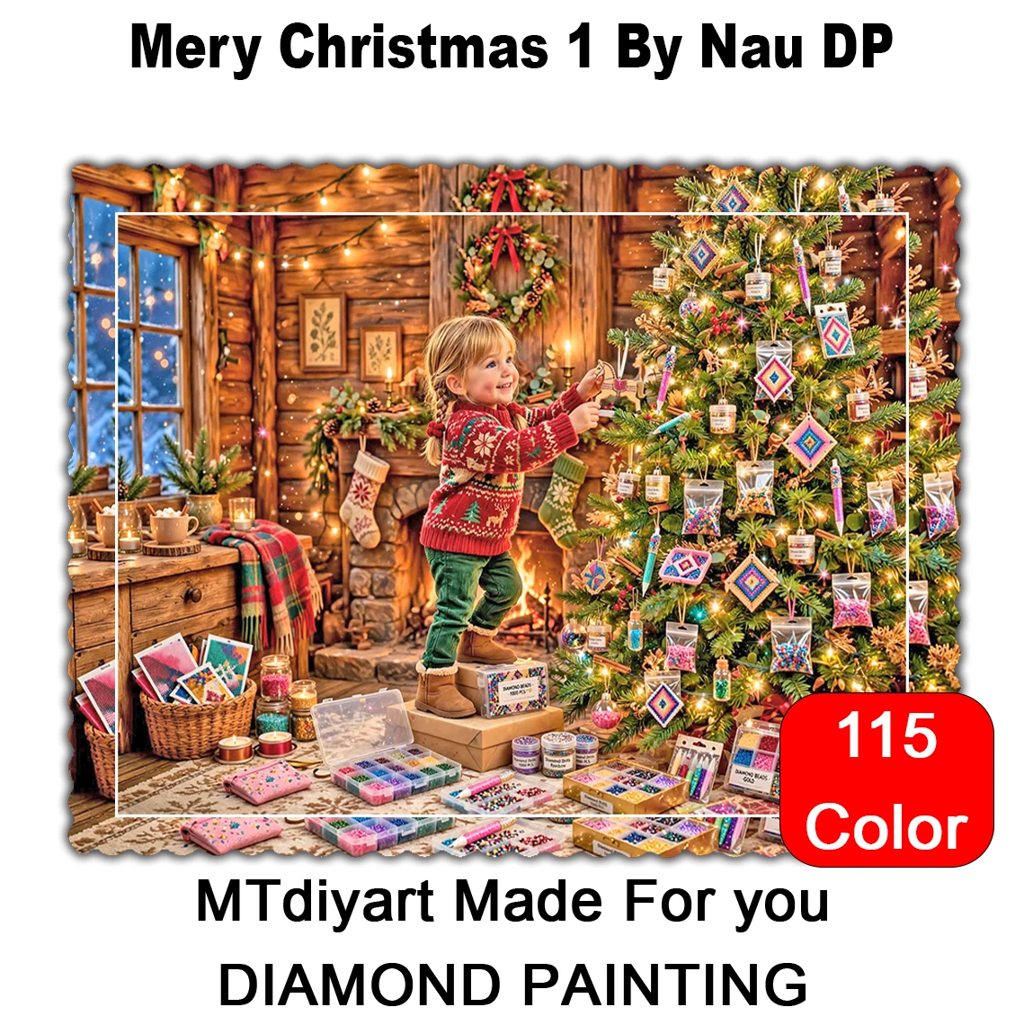 Mery Christmas 1 By Nau DP 115 Colors 50x50 70x70 Diamond Painting - AliExpress 15