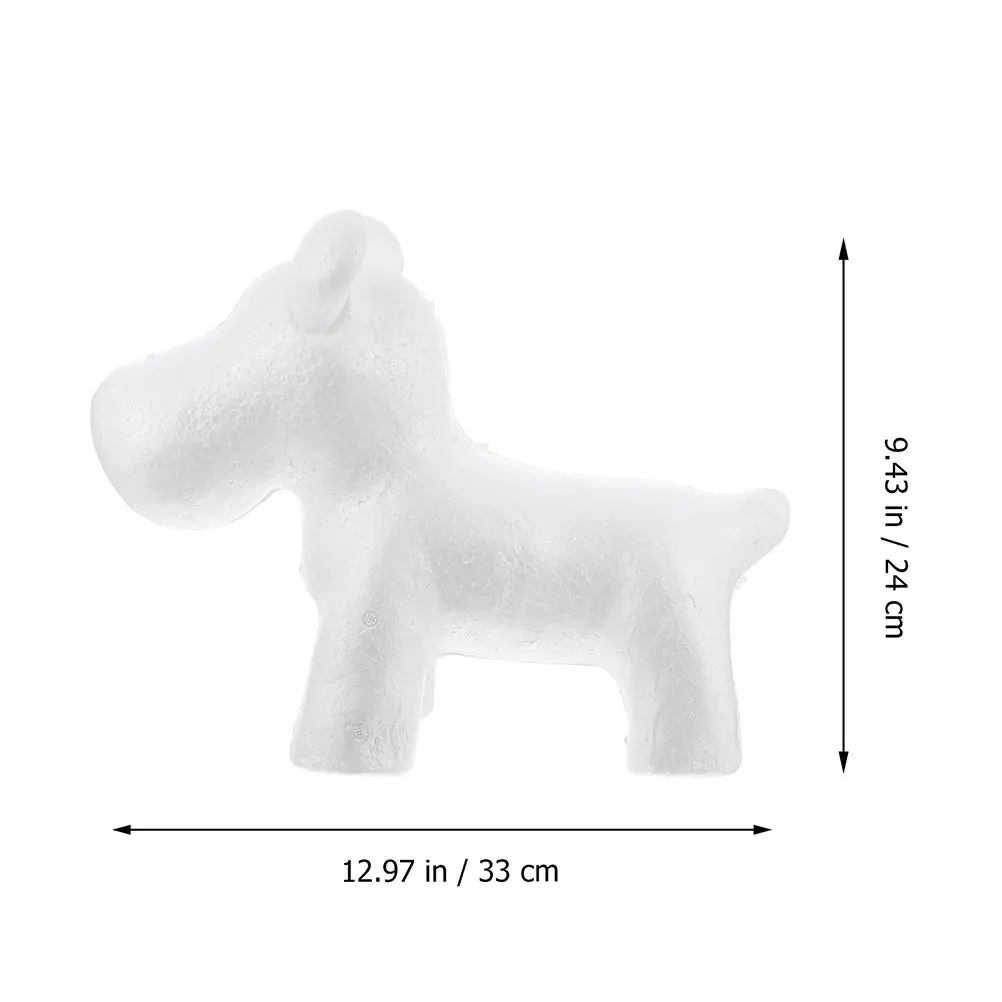 2Pcs White Puppy Bear Shape Molds for DIY Crafts Painting Modeling Home Decoration Party Ornament Desktop Adornment Creative