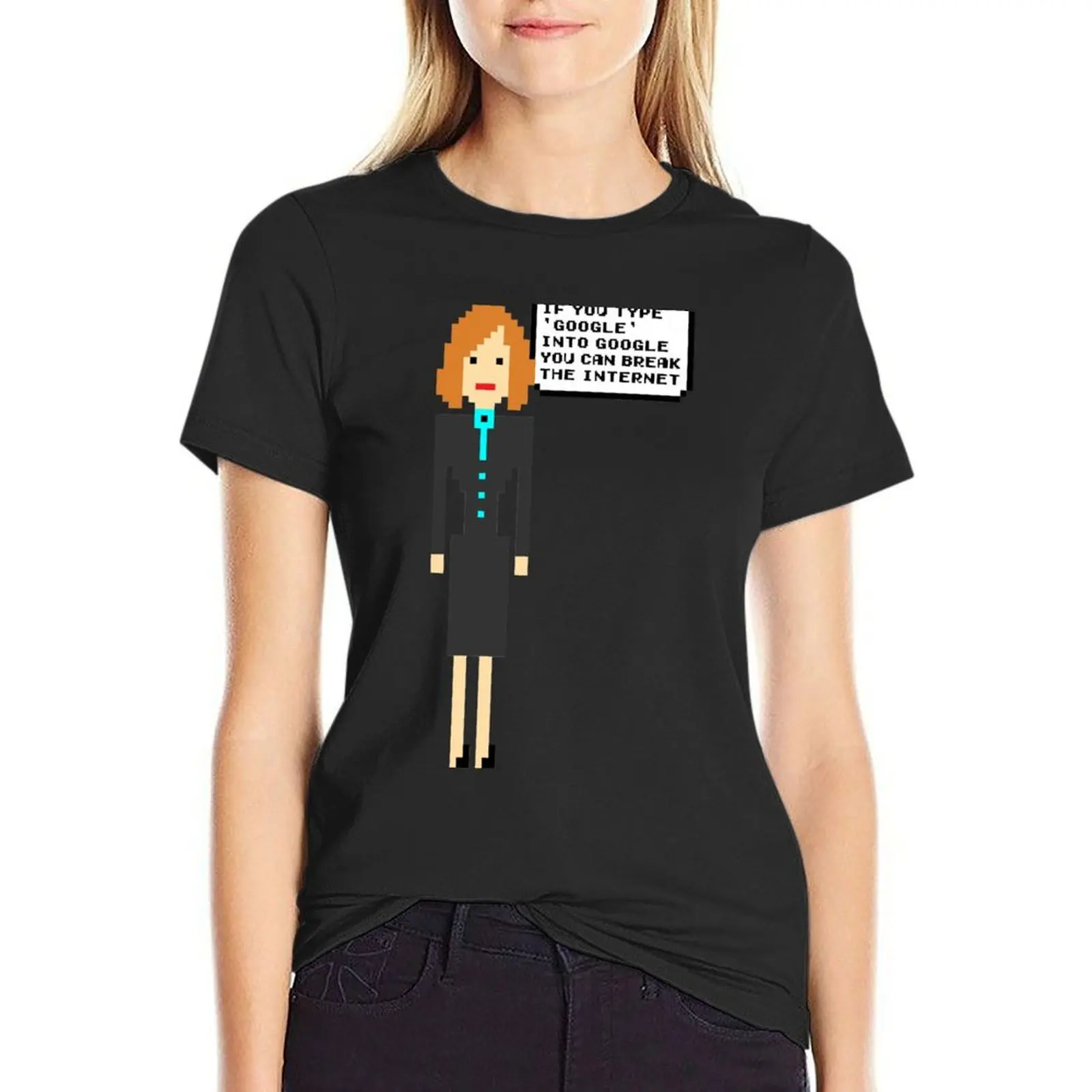 Pixel Jen - The It Crowd T-Shirt Blouse Graphics T-Shirts Voor Dames