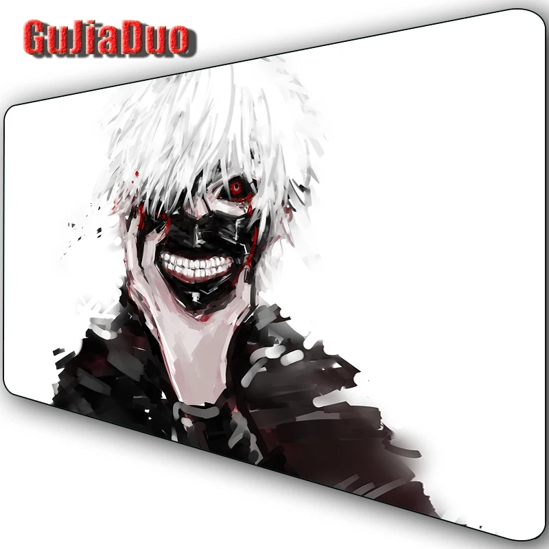 

Kaneki Ken Minimalist Large Size Mouse Pad XL Game Laptop Desk Mat Gaming Hoom Accessories Simple Black and White Comic Mousepad