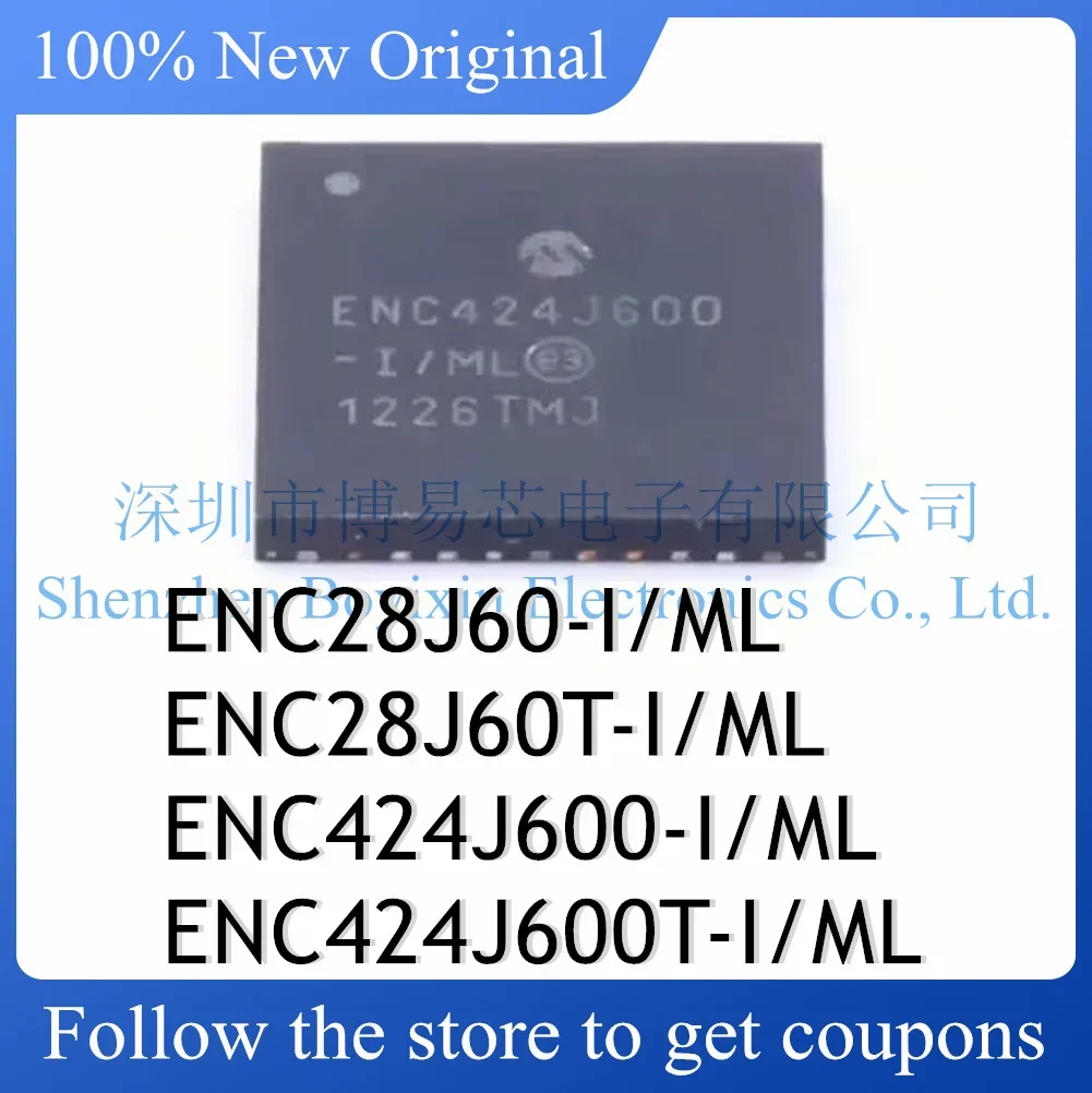 

ENC28J60-I/ML ENC28J60T-I/ML ENC424J600-I/ML ENC424J600T-I/ML Standard version