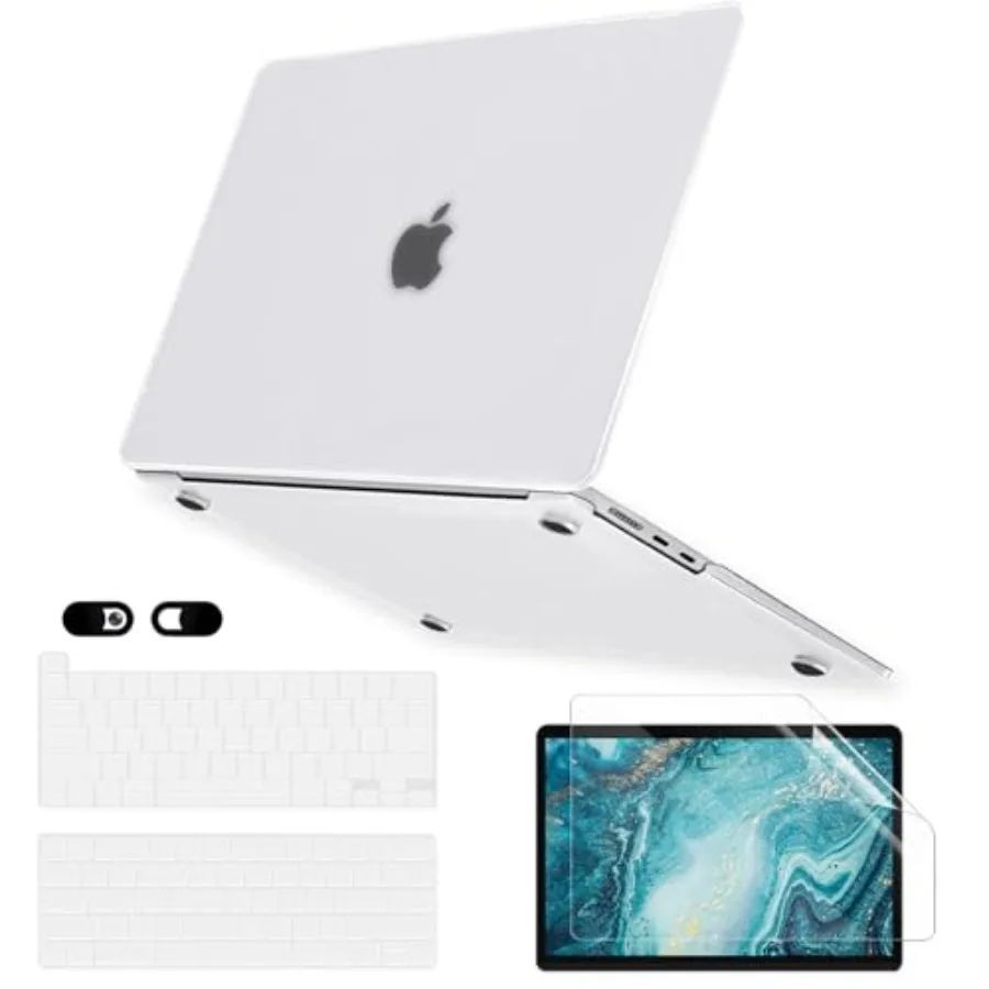 

Frost Case for MacBook Pro 13 inch M2 M1 A2338 A2289 A2251 A2159 A1989 A1706 2023-2016 Release with Touch ID, 6 in 1 Plastic Ha