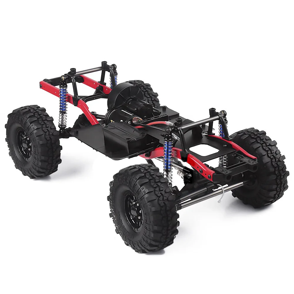 

275mm 313mm 12.3" Wheelbase Assembled Frame Chassis With Weels for 1/10 RC Crawler Car SCX10 SCX10 II 90046 90047