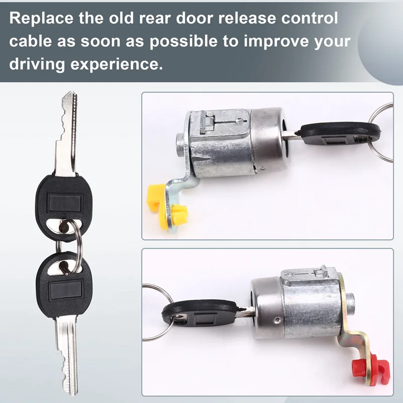 

A03Z-Car Door Lock Barrel Set With Keys Car Door Lock Cylinder For GMC C/K Truck Suburban Yukon 1988-1994