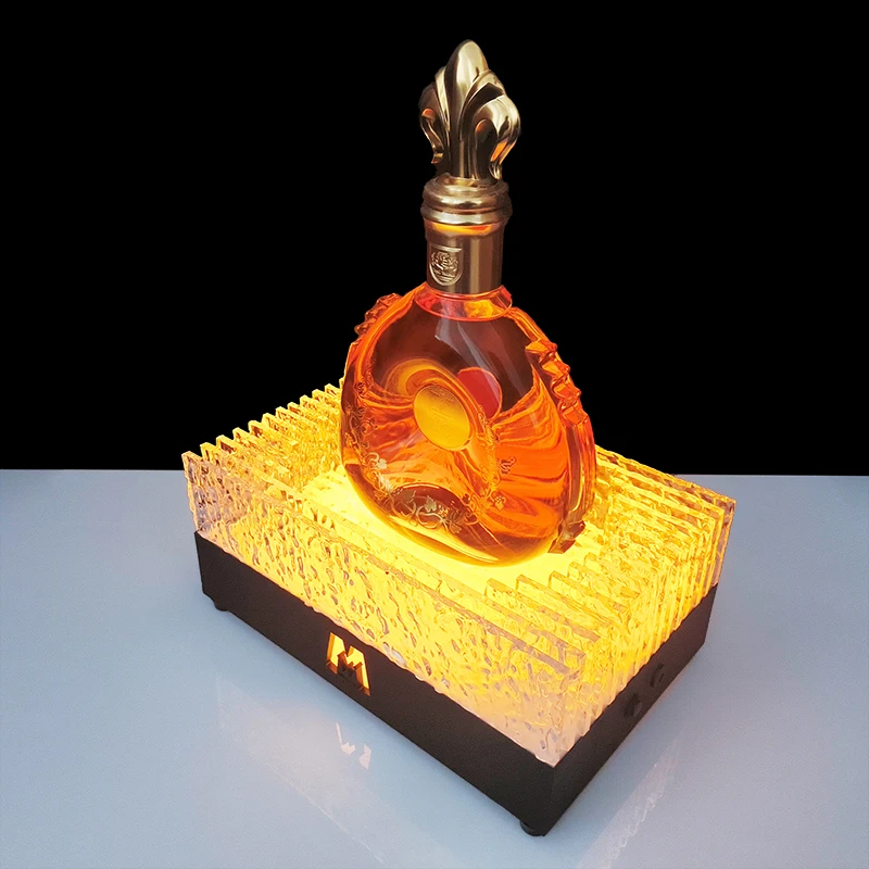 bar suppliers Perfume Bottle Display Stand for Bar Acrylic LED Lighted Liquor Bottle Display