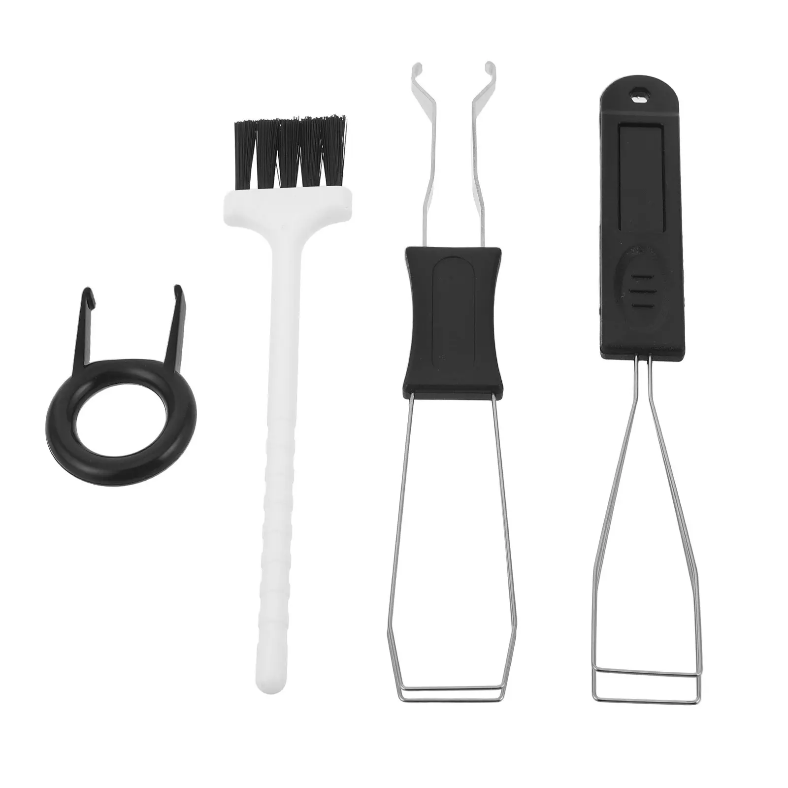 

1Set Metal Mechanical Keyboard Keycap Puller Remover Tool Ergonomic Handle Cleaner Brush Keyboard Maintenance Repair Set