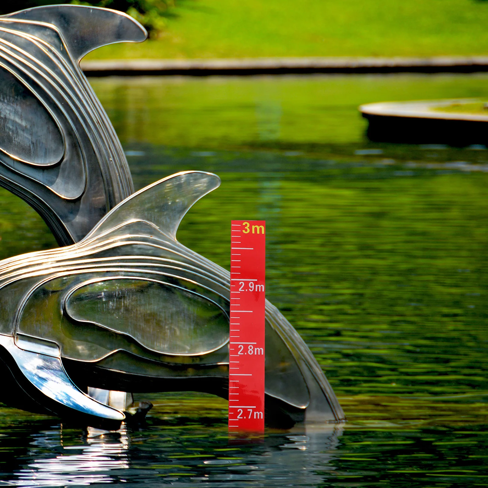 

Water Level Scale Sticker Self Adhesive Measure Tape Swimming Pool Gauge Meter Red Accurate Clear Markings