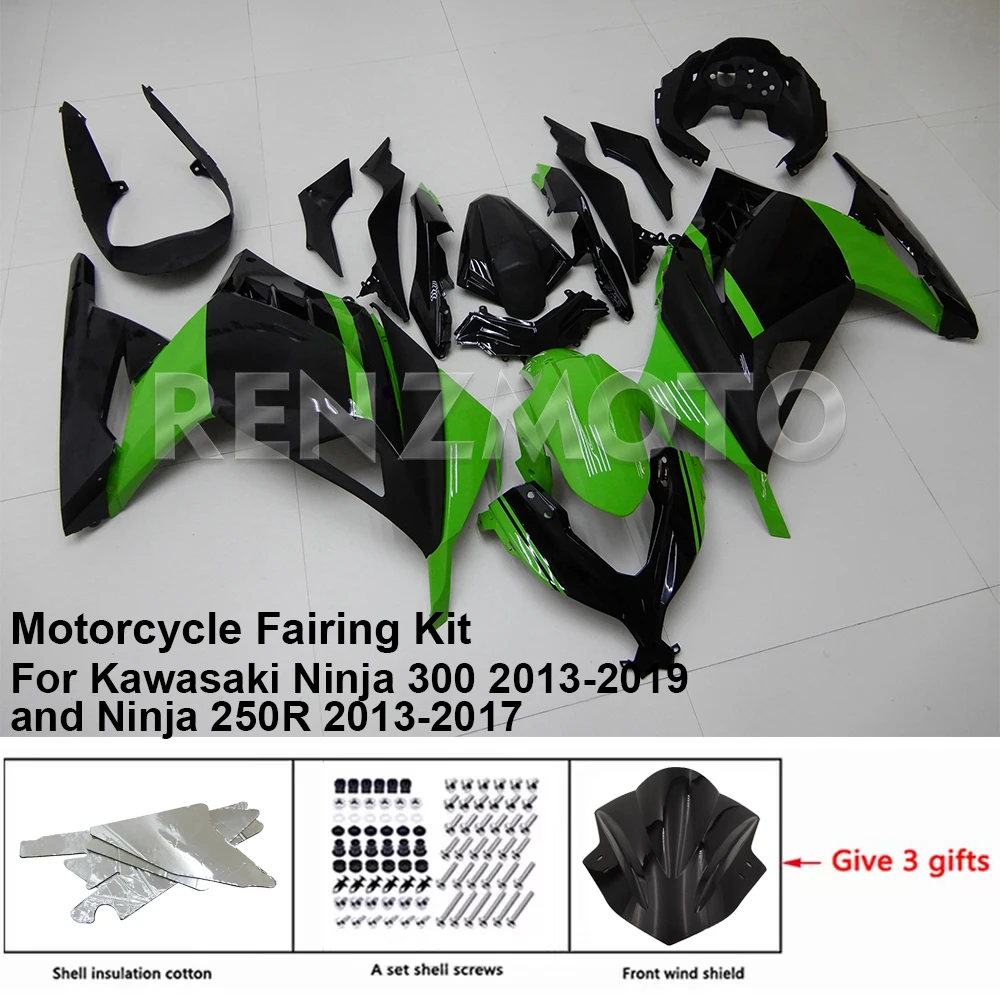 

K0313-114 Motorcycle Fairing Set Body Kit Plastic For Kawasaki Ninja 300 and Ninja 250R Accessories ABS Injection Bodywork