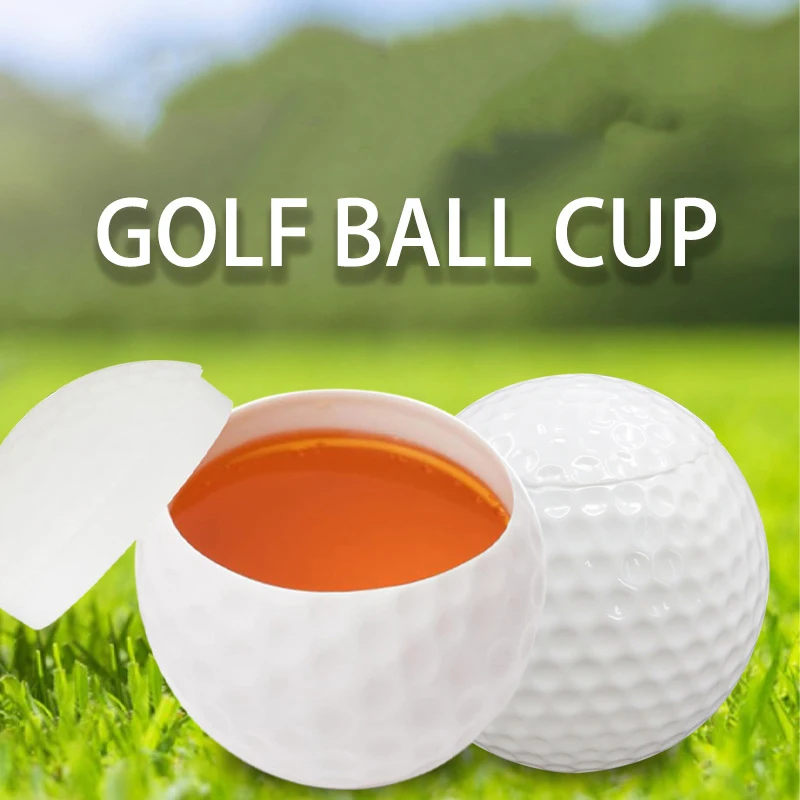 1/3Pcs Golf Ball Shaped Shot Glass With Lid Cool Golf Ball Shot Glass Plastic Perfect Present For Golf Enthusiasts-Novelty