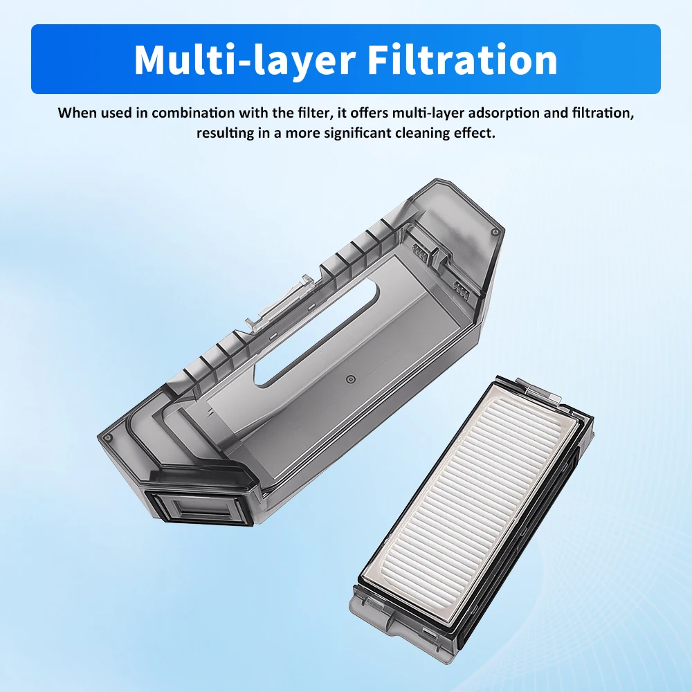 Accssories Fit For Roborock G30 Space Saros Z70 Dust Box Vacuum Cleaner Filters Dust Box Kit Dust Container Parts Replacement