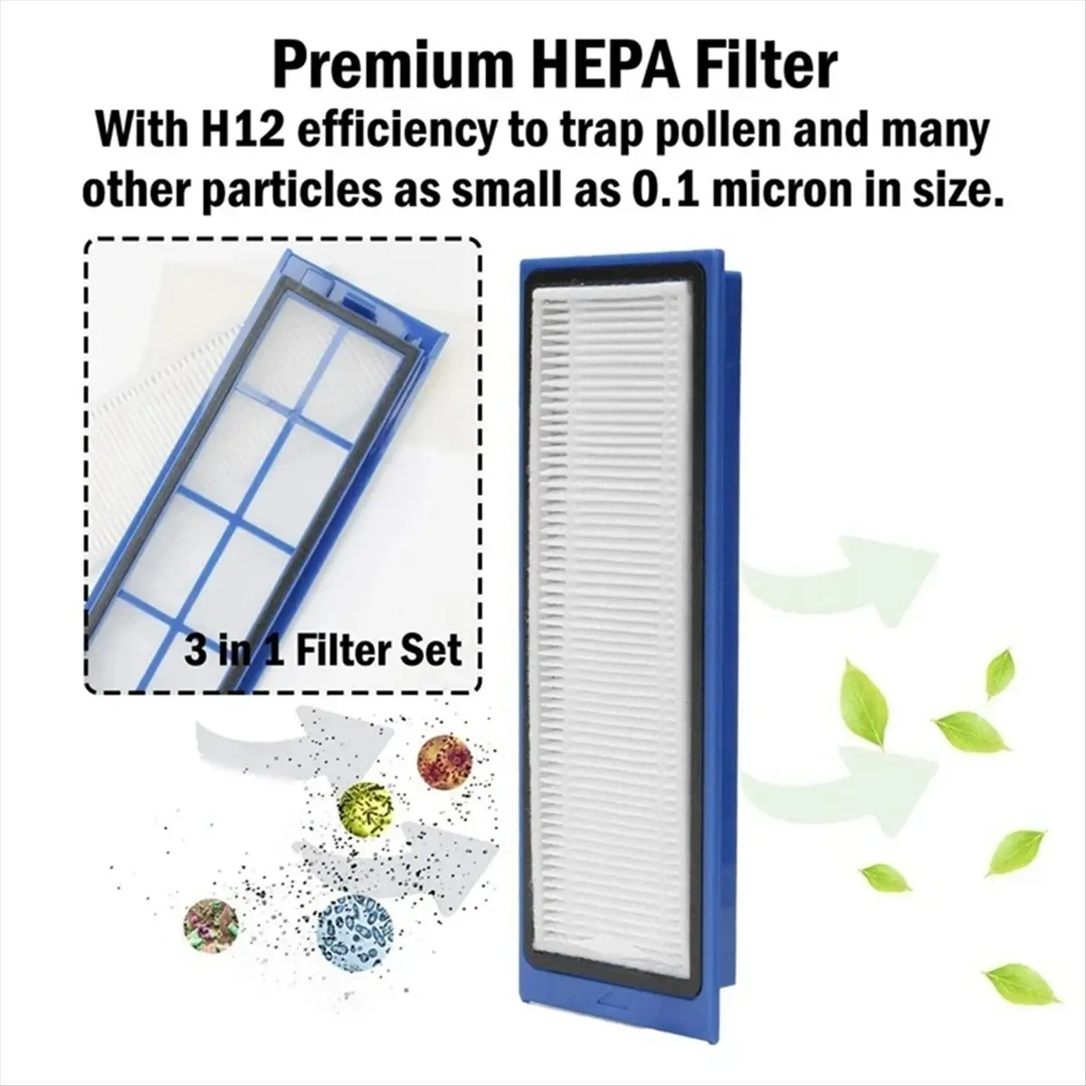 

Комплект аксессуаров A25M для робота-пылесоса Eufy RoboVac L70 Hybrid: сменные детали, моющиеся основные и боковые щетки, HEPA-фильтры