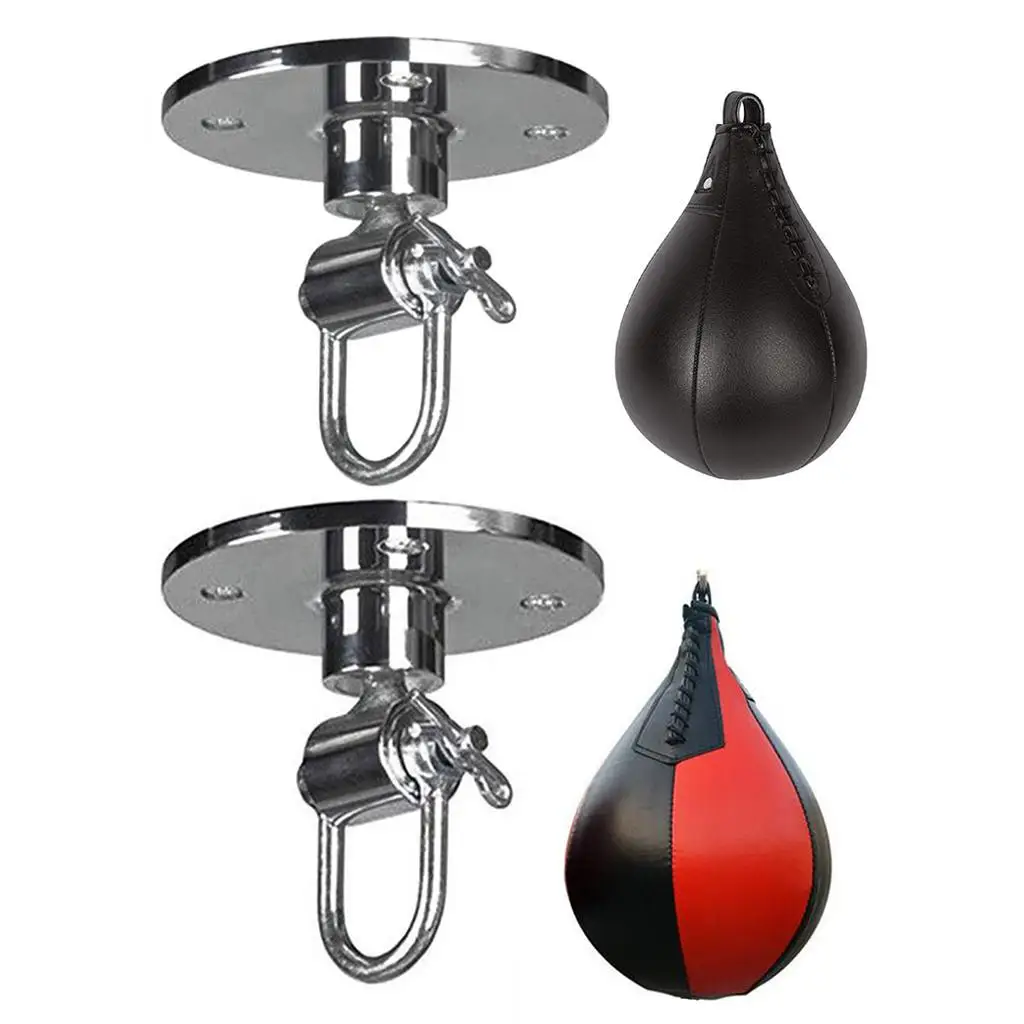 Boxe Training Speedbag, Heavy Duty PU Leather Hanging girevole Punch Ball Speedball per boxe MMA Muay Thai Fitness Workout