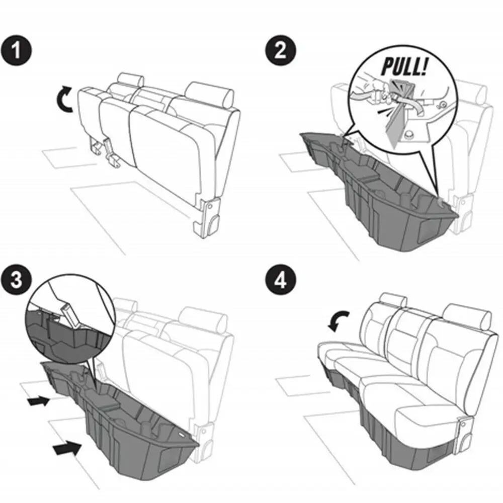 Us jdmspeed untersitz aufbewahrung sbox für chevy silverado 1500 crew gmc sierra 2014 15 16 17 18 19
