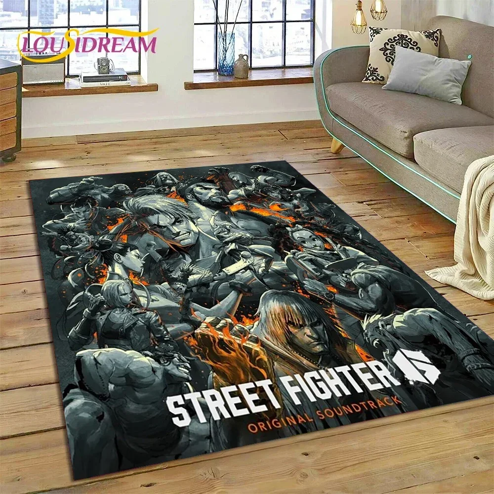 

Новейший коврик в стиле ретро-игр Street Fighter SF для гостиной, спальни, домашнего декора, напольный коврик, нескользящий декоративный коврик для дивана, придверный коврик