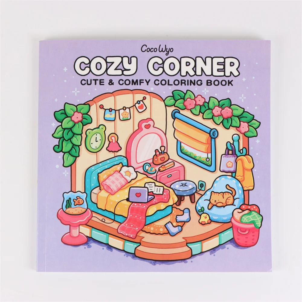 Cozy Corner: Coloring Book for Adults and Teens Featuring Educational Doodles Book For Relaxation image 2
