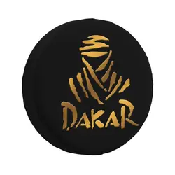 Custom Dakar Rally Tire Cover 4WD 4x4 RV Spare Wheel Protector for Jeep Grand Cherokee 14