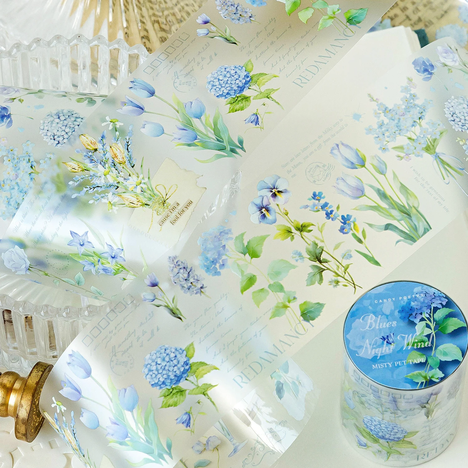 12 Packungen/Menge „The Flower Field Stretches Endlessly“-Serie, süßes, schönes, dekoratives Retro-PET-Klebeband