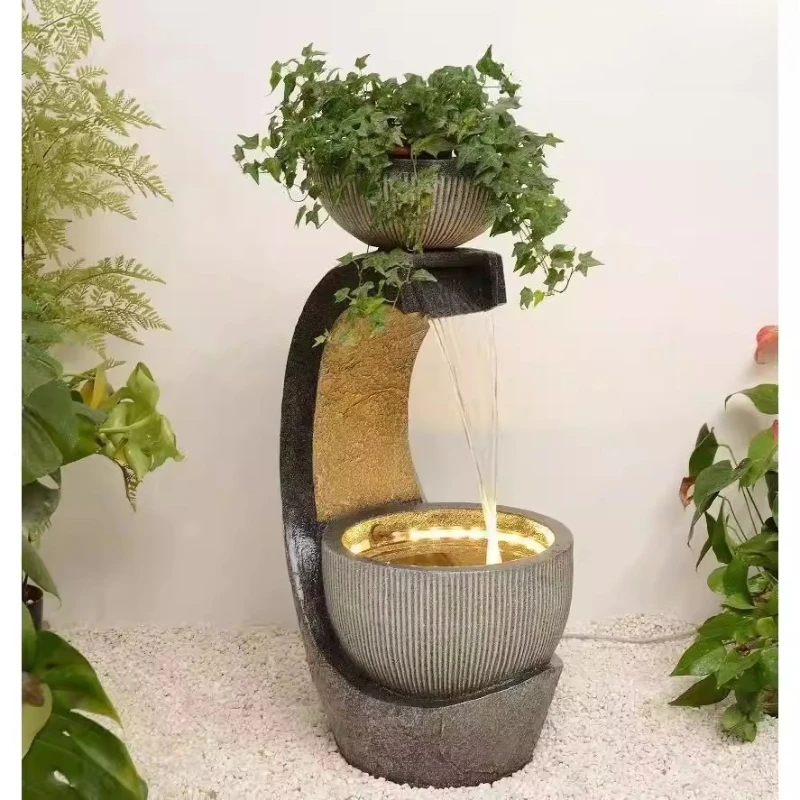 Fountain living room entrance water feature humidifier ornament landscape living room