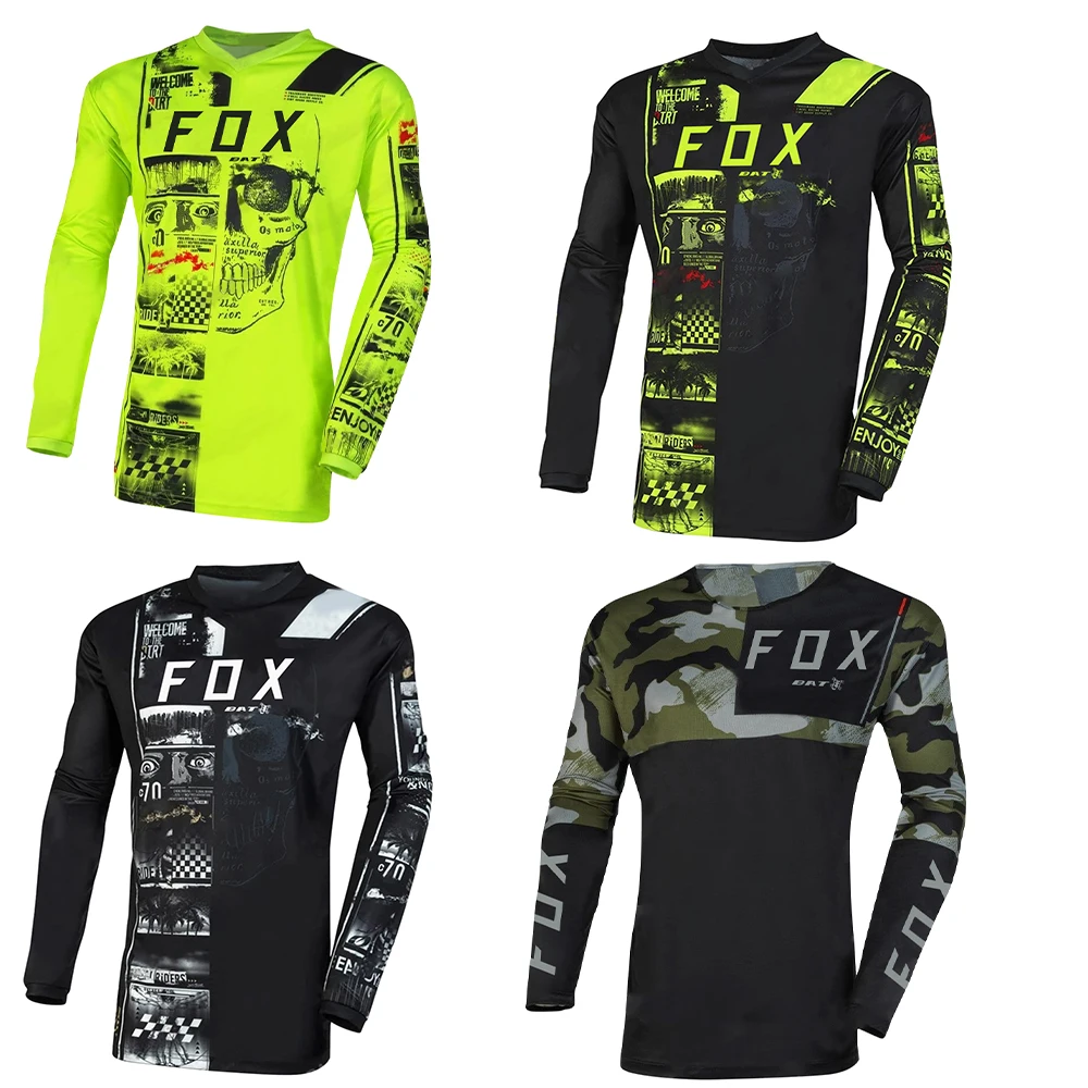 

Men's BAT FOX T-shirt Downhill Jersey Enduro MTB Jerseys Mountain Bike Shirts Motocross Jersey Quick-Dry Cycling Clothing