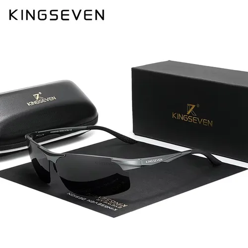 Imagen 2 del producto KINGSEVEN UV400 gafas de sol polarizadas para hombre, lentes de espejo para conducir en ciclismo, gafas antideslumbrantes para mujer, gafas de pesca de alta calidad