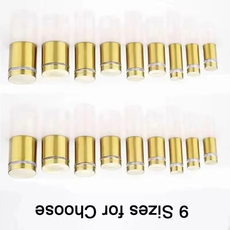 

Brushed Gold 200PCS Stainless Steel Hollow Glass Standoff Pins Acrylic Sign Billboard Advertisement Nails Screws Fixing Hardware