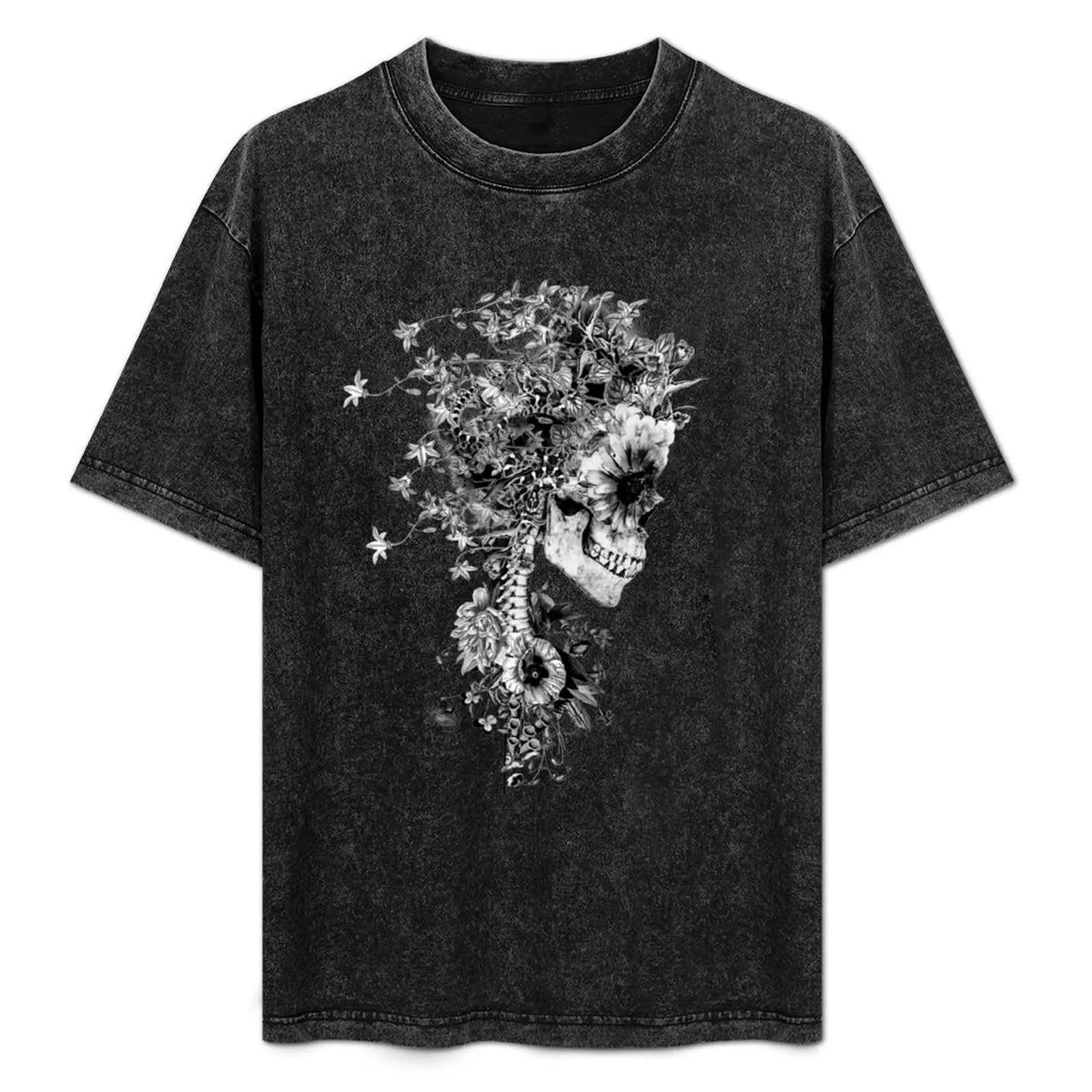 

Skull BW T-Shirt Simple Trendy Casual T-Shirt